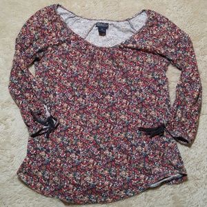 Lucky Brand Floral Knit Top